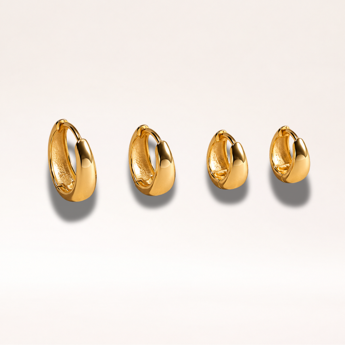 4 Pairs Dainty Huggie Hoop Earrings for Women