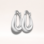 CHESKY Chunky Silver Plated Earrings for Women