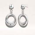 Trendy Chunky Geometric Drop Hoop Earrings for Women