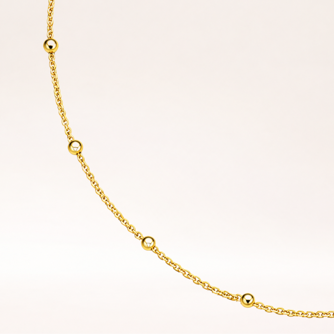 Delicate Beaded Satellite Chain Choker Necklace for Women