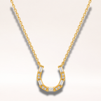 CHESKY 14K Gold Plated CZ Pendant Necklace for Women