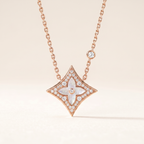 Color Blossom Pave Star Necklace