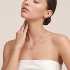 Color Blossom Rose Inlay Star Necklace