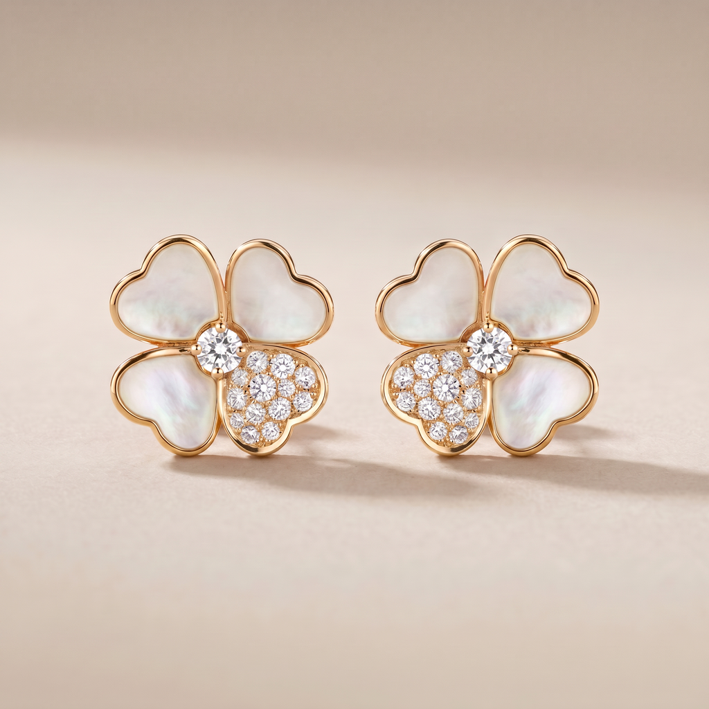 Cosmos Pavé Diamonds Medium Earrings