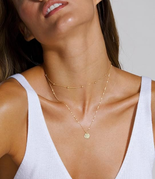 Delicate Beaded Satellite Chain Choker Necklace for Women