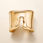Elsa Peretti Bone Yellow Sculpted Wide Cuff Bracelet