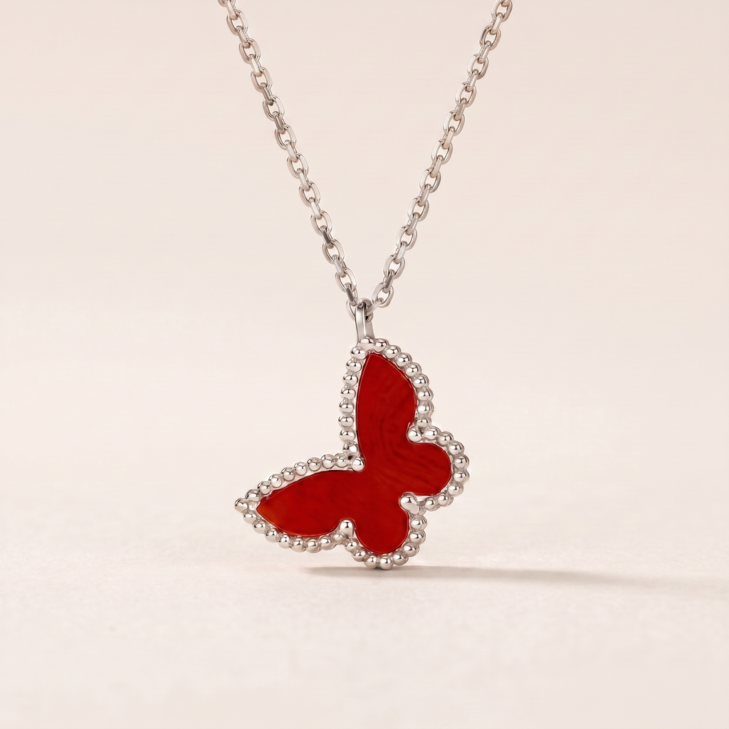 Alhambra Sweet Red Butterfly Necklace
