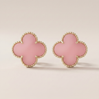 Magic Alhambra Pink Opal Earrings