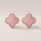 Magic Alhambra Pink Opal Earrings