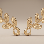Olive Leaf Vine Earrings