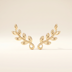 Olive Leaf Vine Earrings
