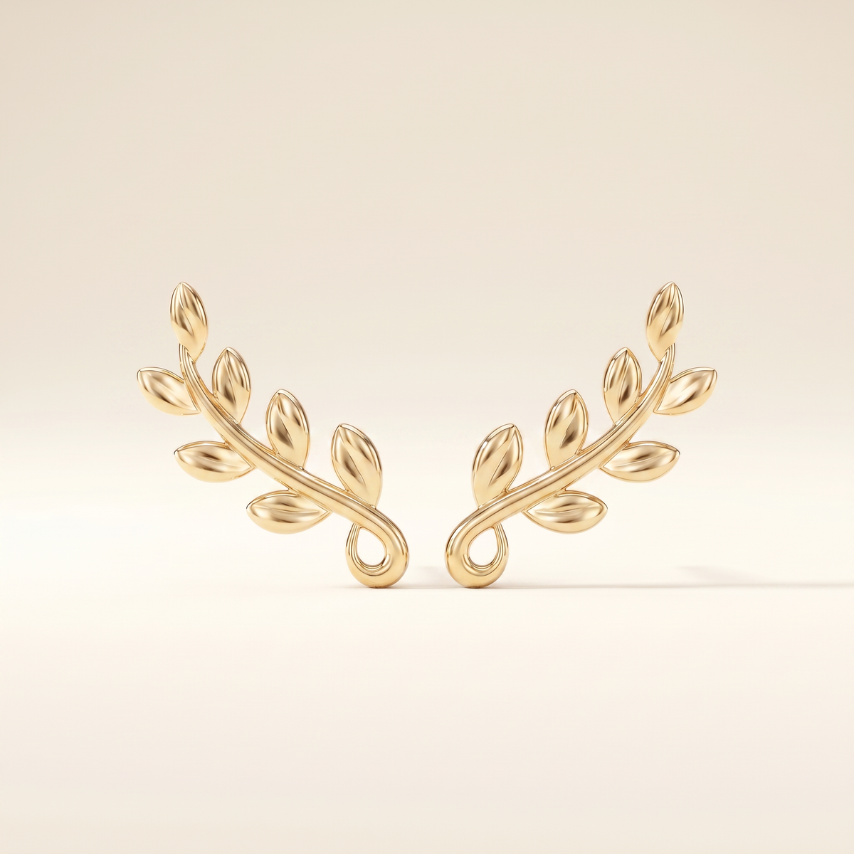 Olive Leaf Vine Earrings