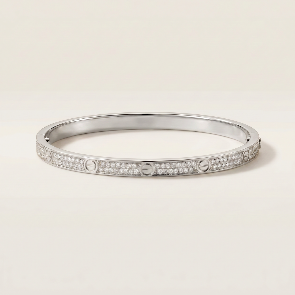 Small Love Diamonds Paved Bracelet