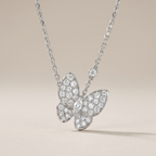 Two Butterfly Diamond Necklace