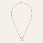 Two Butterfly Mother Of Pearl Necklace