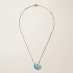 Two Butterfly Turquoise Necklace
