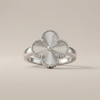 Vintage White Gold Alhambra Ring