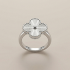 Vintage White Gold Alhambra Ring