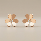 Frivole Large Flower Diamonds Earrings