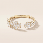 Frivole Seven Flowers Pavé Diamonds Bracelet