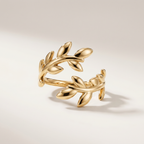 Vine Bypass Leaf Ring