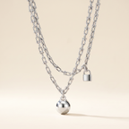 HardWear White Lock Sphere Pendant Necklace