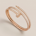 Juste Double Rows Pavé Diamonds Bracelet