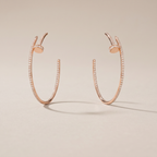 Juste Un Clou Pavé Diamonds Hoop Earrings