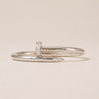 Juste Un Clou Large Pavé Diamonds Nail Bracelet