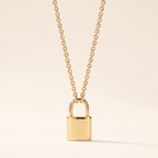 Lock Pendant Chain Necklace