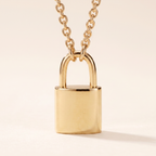 Lock Pendant Chain Necklace