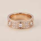 Love 6 Diamonds Pavé Band Ring