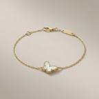 Lucky Alhambra Butterfly Pendant Bracelet