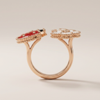 Lucky Spring Between The Finger Ring
