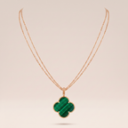 Magic Alhambra Malachite Necklace