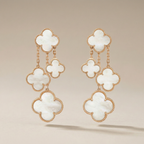 Magic Alhambra Mother Of Pearl Four Motifs Earrings