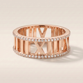 Atlas Roman Numeral Ring