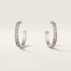 Medium Love Pavé Hoop Earrings