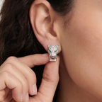 Panthère De Stud Pavé Diamonds Earrings