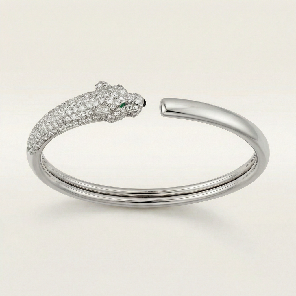 Panthère Pavé Sculptural Bracelet