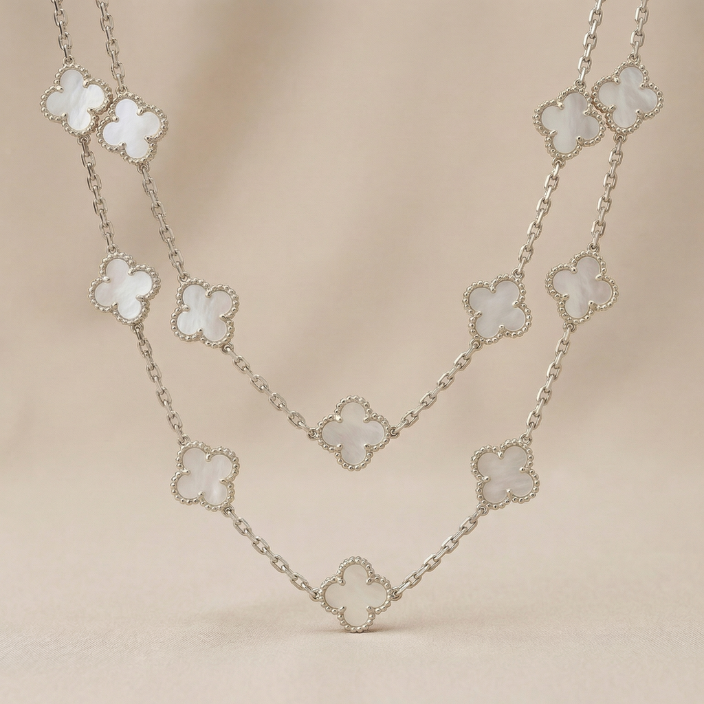 Pearl Vintage Alhambra 20 Motifs Necklace