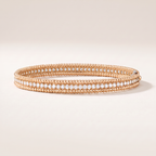 Perlée Pavé Diamonds Row Bracelet