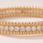 Perlée Pavé Diamonds Row Bracelet
