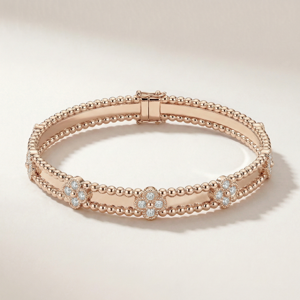 Perlée Sweet Clovers Pavé Bracelet
