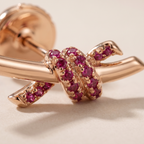 Pink Knot Earrings