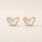 Sweet Alhambra Pearl Butterfly Earrings