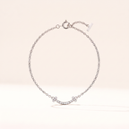 T Smile Pavé Diamonds Chain Bracelet