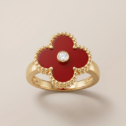 Vintage Alhambra Carnelian Ring